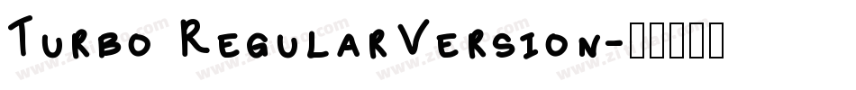 Turbo RegularVersion字体转换